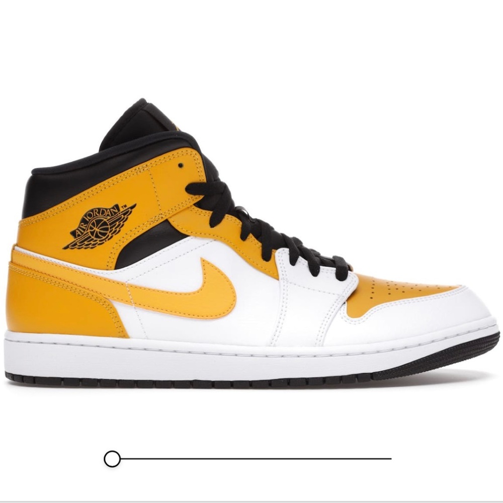Air Jordan mid, university gold, size 10